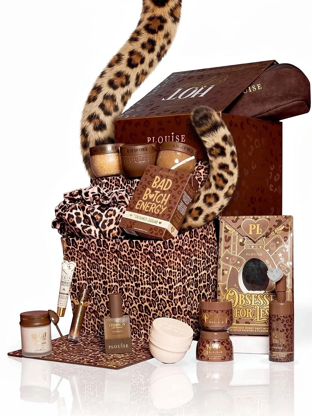 P.Louise The Secret of Sweet P.Louise Box Leopard Makeup Gift Box NWT